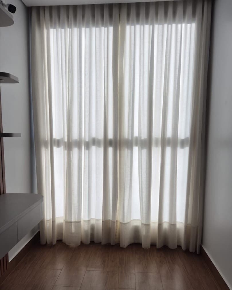Cortinas Tradicionais em Tecido com Prega Wave e Linho